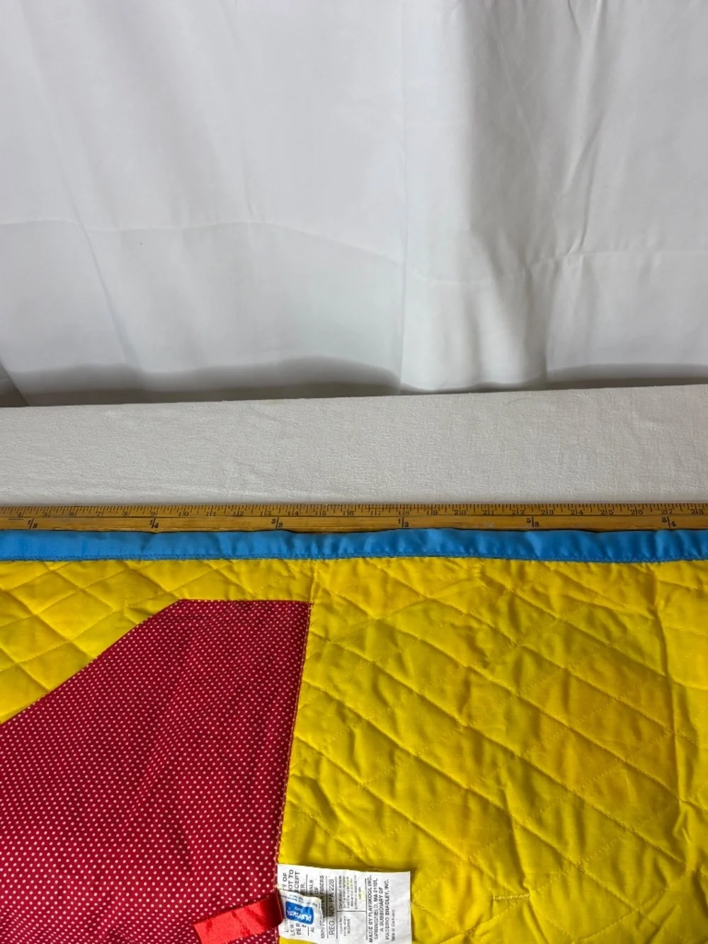 Vintage 1985 Playskool Fold N Go Activity Quilt Mat Baby Toddler Toy 1980s